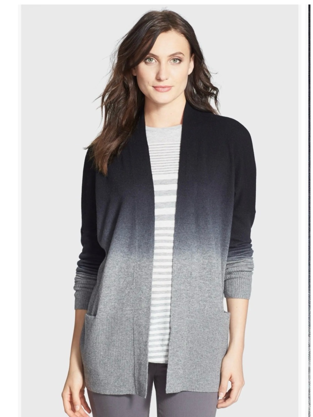 Vince Dip Dye Cardigan Sweater